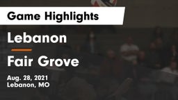 Lebanon  vs Fair Grove Game Highlights - Aug. 28, 2021