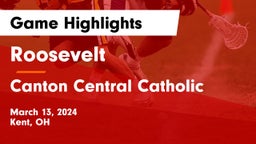 Roosevelt  vs Canton Central Catholic  Game Highlights - March 13, 2024