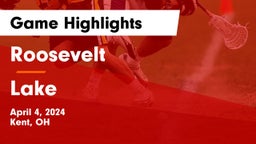 Roosevelt  vs Lake  Game Highlights - April 4, 2024
