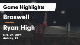 Braswell  vs Ryan High Game Highlights - Oct. 22, 2019