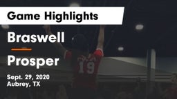 Braswell  vs Prosper  Game Highlights - Sept. 29, 2020