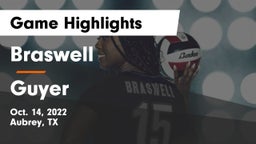 Braswell  vs Guyer  Game Highlights - Oct. 14, 2022