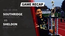 Recap: Southridge  vs. Sheldon  2016