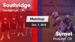 Matchup: Southridge High Scho vs. Sunset  2016