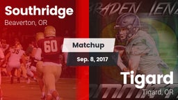 Matchup: Southridge High Scho vs. Tigard  2017