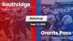 Matchup: Southridge High Scho vs. Grants Pass  2018