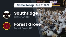 Recap: Southridge  vs. Forest Grove  2022