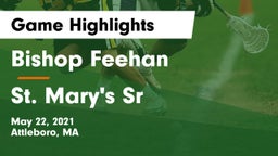 Bishop Feehan  vs St. Mary's Sr  Game Highlights - May 22, 2021