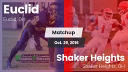 Matchup: Euclid  vs. Shaker Heights  2016