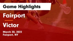 Fairport  vs Victor  Game Highlights - March 30, 2022