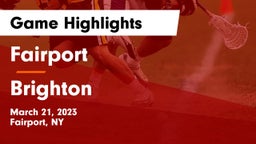 Fairport  vs Brighton  Game Highlights - March 21, 2023