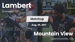 Matchup: Lambert  vs. Mountain View  2017