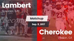 Matchup: Lambert  vs. Cherokee  2017
