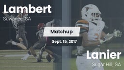 Matchup: Lambert  vs. Lanier  2017