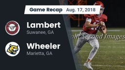 Recap: Lambert  vs. Wheeler  2018