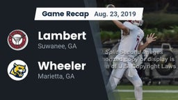 Recap: Lambert  vs. Wheeler  2019