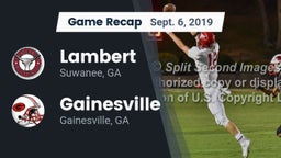 Recap: Lambert  vs. Gainesville  2019