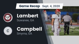 Recap: Lambert  vs. Campbell  2020