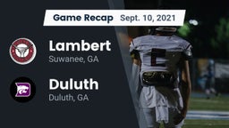 Recap: Lambert  vs. Duluth  2021