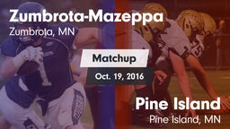 Matchup: Zumbrota-Mazeppa vs. Pine Island  2016