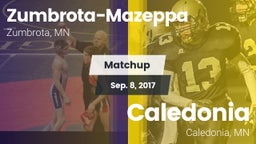 Matchup: Zumbrota-Mazeppa vs. Caledonia  2017