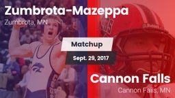 Matchup: Zumbrota-Mazeppa vs. Cannon Falls  2017