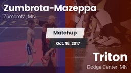 Matchup: Zumbrota-Mazeppa vs. Triton  2017