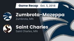 Recap: Zumbrota-Mazeppa  vs. Saint Charles  2018