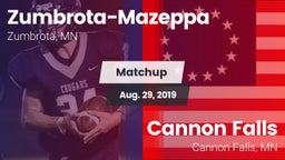 Matchup: Zumbrota-Mazeppa vs. Cannon Falls  2019
