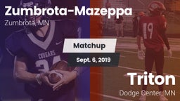 Matchup: Zumbrota-Mazeppa vs. Triton  2019