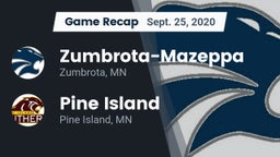 Recap: Zumbrota-Mazeppa  vs. Pine Island  2020