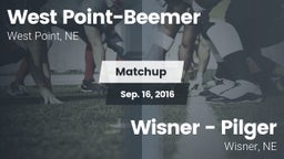 Matchup: West Point vs. Wisner - Pilger  2016