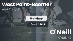 Matchup: West Point vs. O'Neill  2016