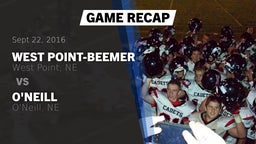 Recap: West Point-Beemer  vs. O'Neill  2016