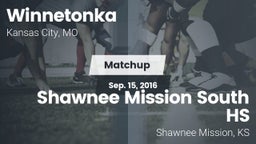 Matchup: Winnetonka vs. Shawnee Mission South HS 2016