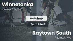 Matchup: Winnetonka vs. Raytown South  2016