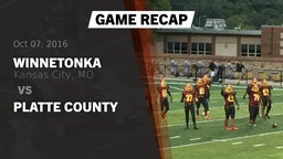 Recap: Winnetonka  vs. Platte County 2016