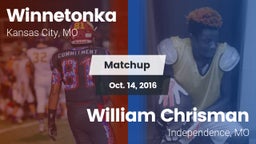 Matchup: Winnetonka vs. William Chrisman  2016