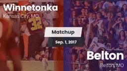 Matchup: Winnetonka High vs. Belton  2017