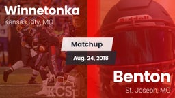 Matchup: Winnetonka High vs. Benton  2018