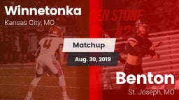 Matchup: Winnetonka High vs. Benton  2019