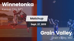 Matchup: Winnetonka High vs. Grain Valley  2019