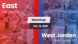 Matchup: East  vs. West Jordan  2018