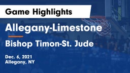 Allegany-Limestone  vs Bishop Timon-St. Jude  Game Highlights - Dec. 6, 2021