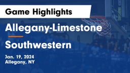 Allegany-Limestone  vs Southwestern  Game Highlights - Jan. 19, 2024