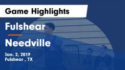 Fulshear  vs Needville  Game Highlights - Jan. 2, 2019