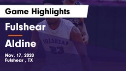 Fulshear  vs Aldine  Game Highlights - Nov. 17, 2020