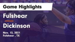 Fulshear  vs Dickinson  Game Highlights - Nov. 13, 2021