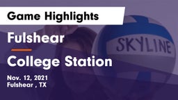 Fulshear  vs College Station  Game Highlights - Nov. 12, 2021