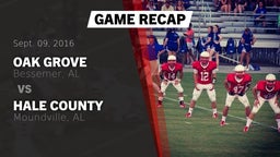 Recap: Oak Grove  vs. Hale County  2016